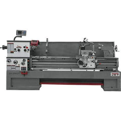Jet - 22" Swing, 80" Between Centers, 230/460 Volt, Triple Phase Engine Lathe - 7MT Taper, 10 hp, 25 to 1,800 RPM, 3-1/8" Bore Diam, 40" Deep x 48-7/8" High x 136-1/8" Long - Apex Tool & Supply