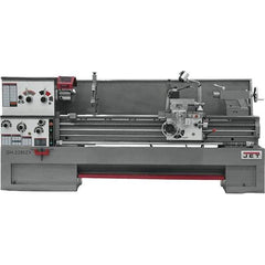 Jet - 22" Swing, 80" Between Centers, 230/460 Volt, Triple Phase Engine Lathe - 7MT Taper, 10 hp, 25 to 1,800 RPM, 3-1/8" Bore Diam, 40" Deep x 48-7/8" High x 136-1/8" Long - Apex Tool & Supply
