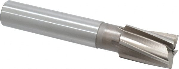 Value Collection - 1-9/16" Diam, 1-1/4" Shank, Diam, 5 Flutes, Straight Shank, Interchangeable Pilot Counterbore - Apex Tool & Supply