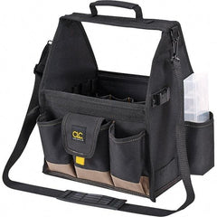CLC - 20 Pocket Black Polyester Tool Tote - 12" Wide x 8-1/2" Deep x 14" High - Apex Tool & Supply