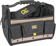 CLC - 21 Pocket Tan & Black Polyester Tool Tote - 14" Wide x 11" Deep x 11" High - Apex Tool & Supply