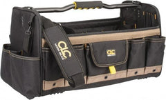 CLC - 37 Pocket Tan & Black Polyester Tool Tote - 20" Wide x 11" Deep x 11" High - Apex Tool & Supply