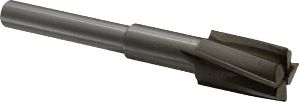 Value Collection - 15/16" Diam, 1/2" Shank, Diam, 4 Flutes, Straight Shank, Interchangeable Pilot Counterbore - Apex Tool & Supply