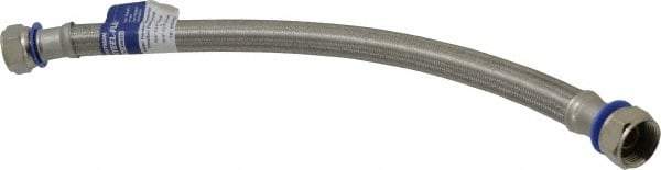 Value Collection - 3/4" FIP Inlet, 3/4" FIP Outlet, Stainless Steel Water Heater Supply Line - Use with Water Heaters - Apex Tool & Supply