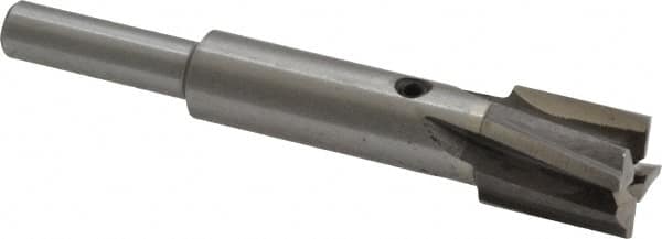 Value Collection - 1/2" Diam, 1/4" Shank, Diam, 4 Flutes, Straight Shank, Interchangeable Pilot Counterbore - Apex Tool & Supply