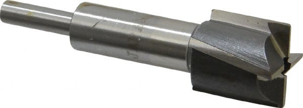 Value Collection - 27/32" Diam, 1/4" Shank, Diam, 4 Flutes, Straight Shank, Interchangeable Pilot Counterbore - Apex Tool & Supply