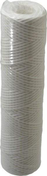 Parker - 2-1/2" OD, 10µ, Polyester String-Wound Cartridge Filter - 10" Long - Apex Tool & Supply