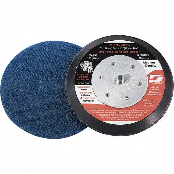 Dynabrade - 3" Diam Disc Backing Nonvacuum Replacement Pad - Medium Density, 13,000 RPM - Apex Tool & Supply