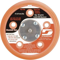 Dynabrade - 5" Diam Disc Backing Vacuum Replacement Pad - Soft Density, 12,000 RPM - Apex Tool & Supply