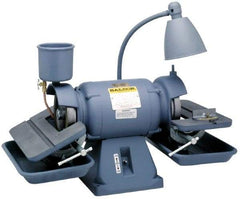 Baldor - 6" Wheel Diam x 1" Wheel Width, 1/2 hp Grinder - 1-1/4" Arbor Hole Diam, 1 Phase, 3,600 Max RPM, 115 Volts - Apex Tool & Supply