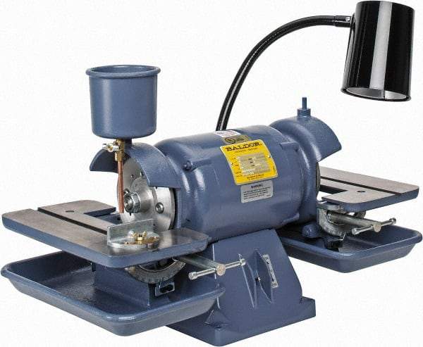 Baldor - 6" Wheel Diam x 1" Wheel Width, 1/2 hp Bench Grinder - 1-1/4" Arbor Hole Diam, 1 Phase, 3,600 Max RPM, 115 Volts - Apex Tool & Supply