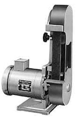 Baldor - 48 Inch Long x 2 Inch Wide Belt Grinder - 1.5 hp, 115/230 Volts, 3600 RPM Disc Speed, Vertical Belt, 6,000, 6300 Ft. per Min Belt Speed - Apex Tool & Supply