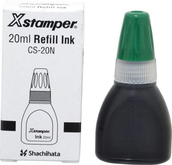 Value Collection - Rubber Stamp Accessories Type: Refill Ink Color: Green - Apex Tool & Supply