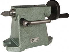 Bison - 4.92" Centerline Height, Tailstock - 2MT Tailstock Taper, Use with 6" Horizontal/Vertical Indexing Super Spacers - Apex Tool & Supply