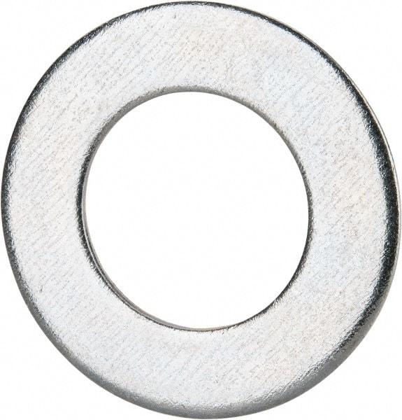 Value Collection - M36 Screw, Grade 8 Steel Standard Flat Washer - 37mm ID x 66mm OD, 5mm Thick, Zinc-Plated Finish - Apex Tool & Supply