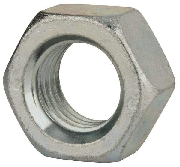 Value Collection - M30x3.50 Steel Right Hand Hex Nut - 46mm Across Flats, 24mm High, Zinc-Plated Finish - Apex Tool & Supply