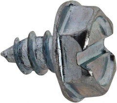 Value Collection - #6 Hex Washer Head Slotted Sheet Metal Screw - Steel, 1/4" Length Under Head, Grade 2 - Apex Tool & Supply