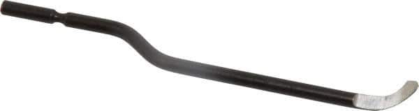 Shaviv - E Right-Handed High Speed Steel Deburring Swivel Blade - Use on Cross Hole Surfaces, Adjustable - Apex Tool & Supply