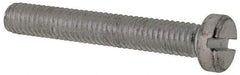 Value Collection - M6x1.00, 40mm Length Under Head Slotted Drive Machine Screw - Cheese Head, Grade 4.8 Steel, Zinc-Plated Finish, Without Washer - Apex Tool & Supply