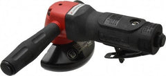Universal Tool - 4" Wheel Diam, 10,000 RPM, Pneumatic Angle & Disc Grinder - 3/8-24 Spindle, 24 CFM, Rear Exhaust - Apex Tool & Supply