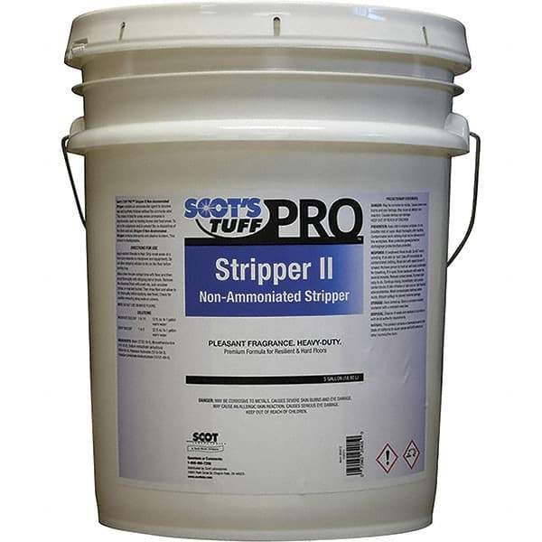 Scot's Tuff - 5 Gal Pail Stripper - Use on Metal Interlock Finishes, Polymer Finishes, Wax Finishes - Apex Tool & Supply