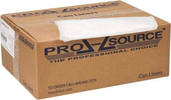 PRO-SOURCE - 0.67 mil Thick, Household/Office Trash Bags - 38" Wide x 60" High, Clear - Apex Tool & Supply