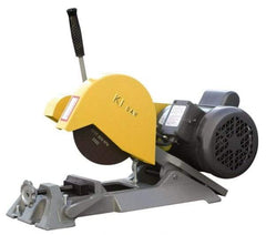 Kalamazoo - 7" Blade Diam, 1/2" Arbor Hole, Straight Chop & Cutoff Saw - 1 Phase, 4,800 RPM, 1 hp, 110/220 Volts, 1" in Solids at 90°, 2" in Pipe at 90° - Apex Tool & Supply