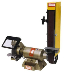 Kalamazoo - 48 Inch Long x 2 Inch Wide Belt, 7 Inch Diameter, Horizontal and Vertical Combination Sanding Machine - 3,450 Ft./min Belt Speed, 1/2 HP, Single Phase, 5/8" Arbor - Apex Tool & Supply