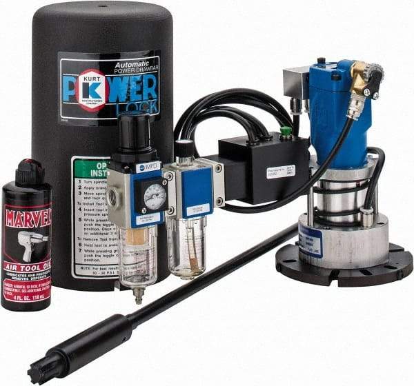 Kurt - 23" OAL, 2-1/8" Bar Length, 7/16-20 Milling Machine Drawbar - Compatible with Bridgeport (R8, Variable Speed) - Apex Tool & Supply