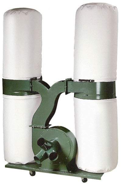 Value Collection - 230 Volt Portable Dust Collector - 57" Long x 33" Deep x 79" High, (1) 6 & (3) 4" Connection Diam, 1,925 CFM Air Flow, 9.26" Static Pressure Water Level - Apex Tool & Supply