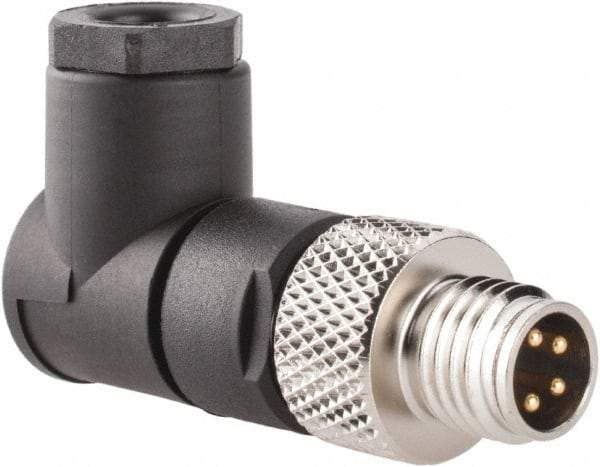 Brad Harrison - 4 Amp, Male 90° Field Attachable Connector Sensor and Receptacle - 60 VAC, 75 VDC, IP67 Ingress Rating - Apex Tool & Supply