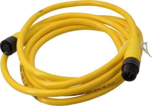 Brad Harrison - Female to Male Cordset Sensor and Receptacle - 250 VAC/VDC, 6 Ft. Long Cable, IP68 Ingress Rating - Apex Tool & Supply