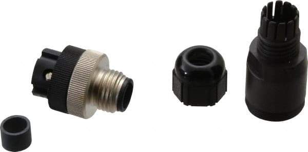 Brad Harrison - 4 Amp, Male Straight Field Attachable Connector Sensor and Receptacle - 250 VAC, 300 VDC, IP67 Ingress Rating - Apex Tool & Supply