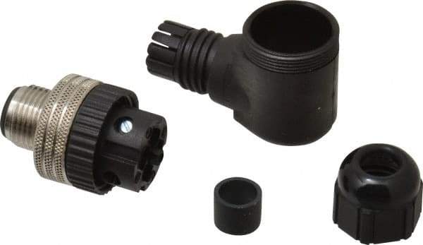 Brad Harrison - 4 Amp, Male 90° Field Attachable Connector Sensor and Receptacle - 250 VAC, 300 VDC, IP67 Ingress Rating - Apex Tool & Supply