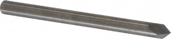 Accupro - 1/8" Diam 2 Flute Single End Solid Carbide Chamfer Mill - Apex Tool & Supply