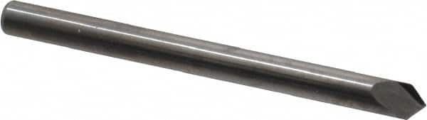 Accupro - 1/8" Diam 2 Flute Single End Solid Carbide Chamfer Mill - Apex Tool & Supply