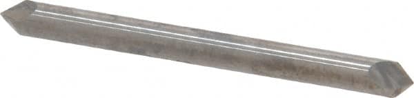 Accupro - 1/8" Diam 2 Flute Double End Solid Carbide Chamfer Mill - Apex Tool & Supply