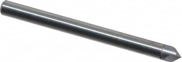 Accupro - 1/8" Diam 2 Flute Single End Solid Carbide Chamfer Mill - Apex Tool & Supply