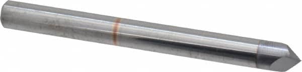 Accupro - 3/16" Diam 2 Flute Single End Solid Carbide Chamfer Mill - Apex Tool & Supply
