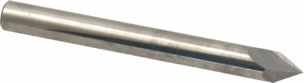 Accupro - 1/4" Diam 2 Flute Single End Solid Carbide Chamfer Mill - Apex Tool & Supply