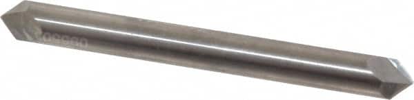 Accupro - 1/4" Diam 2 Flute Double End Solid Carbide Chamfer Mill - Apex Tool & Supply