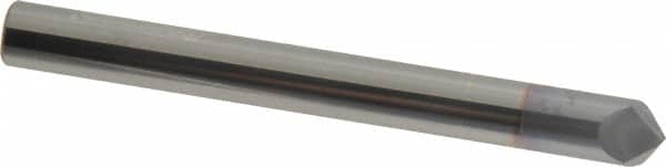 Accupro - 1/4" Diam 2 Flute Single End Solid Carbide Chamfer Mill - Apex Tool & Supply