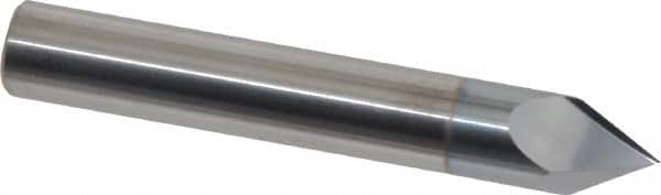 Accupro - 3/8" Diam 2 Flute Single End Solid Carbide Chamfer Mill - Apex Tool & Supply