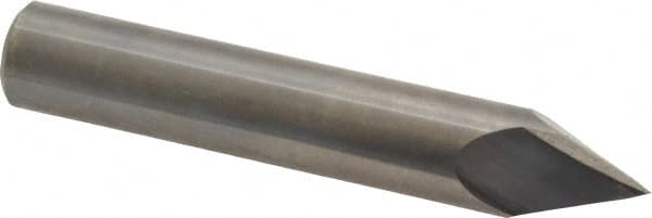 Accupro - 1/2" Diam 2 Flute Single End Solid Carbide Chamfer Mill - Apex Tool & Supply