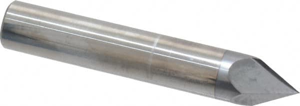 Accupro - 1/2" Diam 2 Flute Single End Solid Carbide Chamfer Mill - Apex Tool & Supply