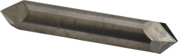 Accupro - 1/2" Diam 2 Flute Double End Solid Carbide Chamfer Mill - Apex Tool & Supply