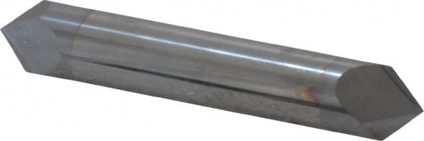 Accupro - 1/2" Diam 2 Flute Double End Solid Carbide Chamfer Mill - Apex Tool & Supply