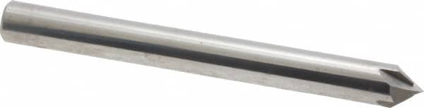 Accupro - 1/4" Diam 4 Flute Single End Solid Carbide Chamfer Mill - Apex Tool & Supply