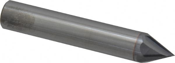 Accupro - 1/2" Diam 4 Flute Single End Solid Carbide Chamfer Mill - Apex Tool & Supply