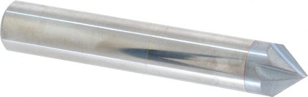 Accupro - 1/2" Diam 4 Flute Single End Solid Carbide Chamfer Mill - Apex Tool & Supply